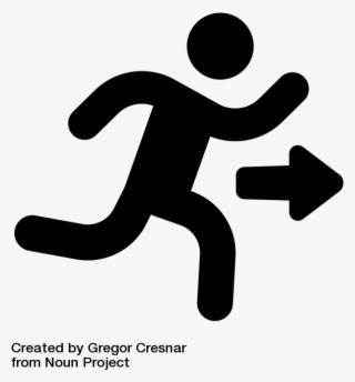 Emergency Exit Icon By Gregor Cresnar From The Noun - Dribble Basketball