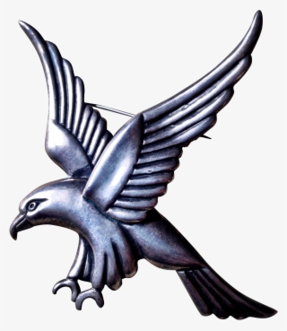 Casa Prieto Mexican Silver Eagle Brooch - Vaux S Swift