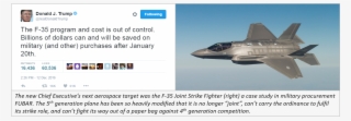 I've Argued In The Past That The F-35 Program Should - Comical Conservative