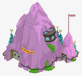 Christmas Volcano Lair Melted - Simpsons Hank Scorpio Home