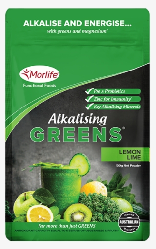 Lemon Lime Alkalising Greens Medium - Morlife Alkalising Greens