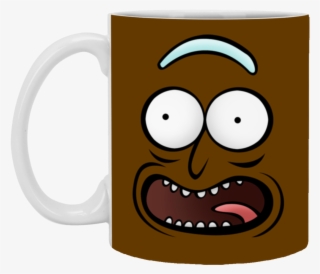 Rickz Pickles Funny Face Emoji Rick Mug Cup Gift - Pickle Rick Face