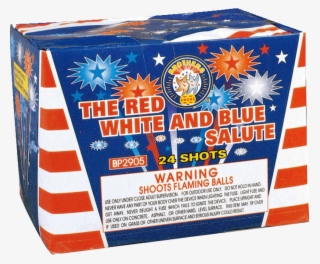 The Red, White & Blue Salute 24 Shots - Brothers Fireworks