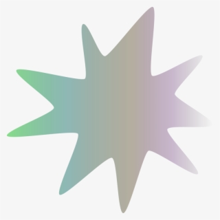 Gradient Color Linearity Star Teal - Emblem