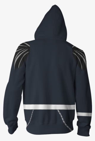 Death Note Ryuk Cosplay Zip Up Hoodie Jacket Fullprinted Turnover Peripheral Vision Hoodie Transparent Png 1024x1024 Free Download On Nicepng