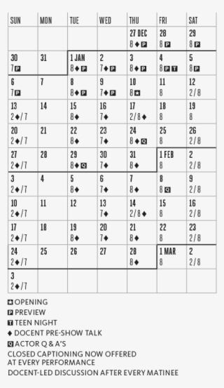 Paradise Square Calendar - Number