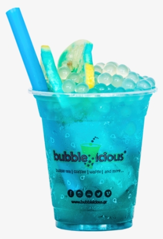 Blue Lagoon - Blue Bubble Tea Png