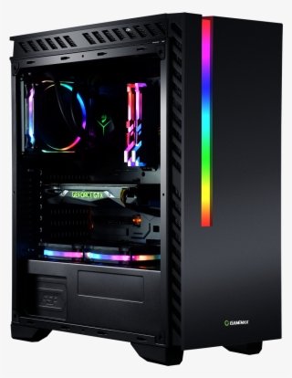 Game Max Eclipse Rgb Tempered Glass Midi Pc Gaming - Gaming Computer Rgb Case