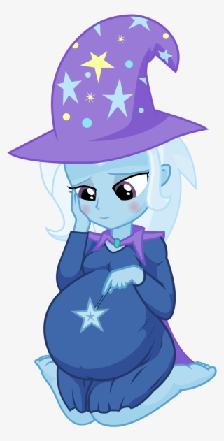 Xniclord789x, Barefoot, Blushing, Cape, Clothes, Cute, - Mlp Trixie Pregnant