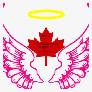 Halo Clipart Canadian Wing Angel Halo Clip Art At Clker - Angel Wings With Halo Clip Art