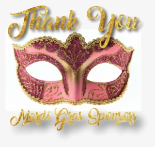 Thank You Mardi Gras Sponsors - Mask