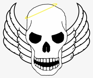 Angels Patch Logo - Skull Trooper Head Drawing