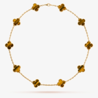 Vintage Alhambra Necklace, 10 Motifs - Van Cleef Red Necklace