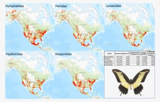 Occurrence Maps And Statistics For Five Families Of - Maps Lepidoptera