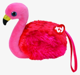 Gilda The Pink Flamingo - Ty Wallet Flamingo