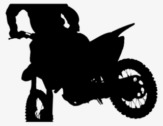 Motocross Clipart Transparent - Motocross Icon Black And White