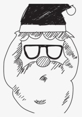 Drawn Santa Head - Cartoon