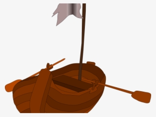 Row Boat Clipart Pirate - Row Boat Cartoon Png