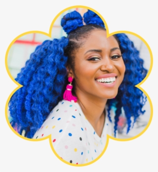 , Known As "houston's Blue Haired Fashionista\ - Girl