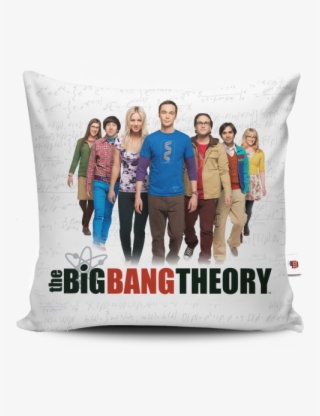 Polštářek Big Bang Theory Skupina Bílý - Big Bang Theory Polštář