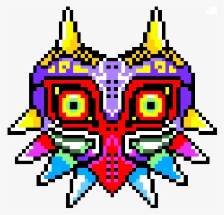 Skull Kid's Mask/happy Mask - Zelda Majoras Mask Pixel Art