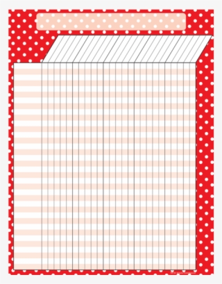 Red Polka Dots Incentive Chart - Classroom