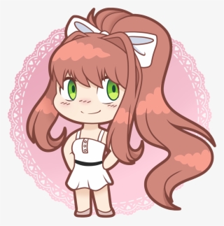 Monika Wanted To Practice Some Chibi Art With Monika - Cartoon