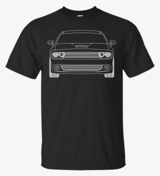 Dodge Challenger Hellcat Srt Outline T-shirt - Lloyd Christmas For President