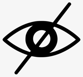 Not Visible Svg Png - Eyes Dont See