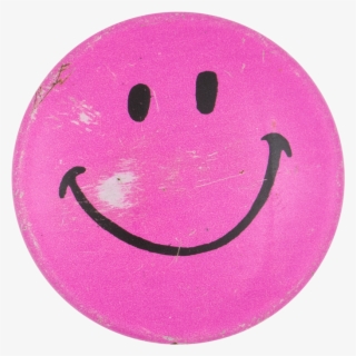 Dark Pink Smiley Face Smileys Button Museum - Smiley