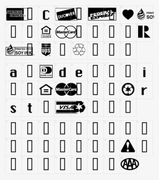 Font Characters - Fedex