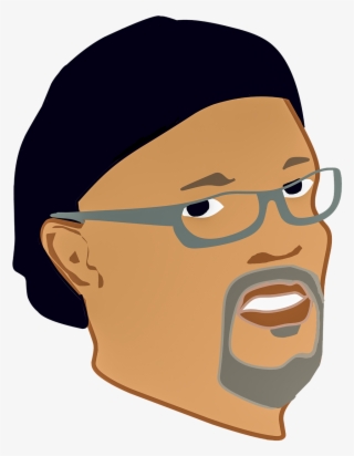 Samuel Jackson Man Face - Cartoon