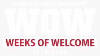Florida Atlantic University Weeks Of Welcome 2018-2019 - Universidad Riviera