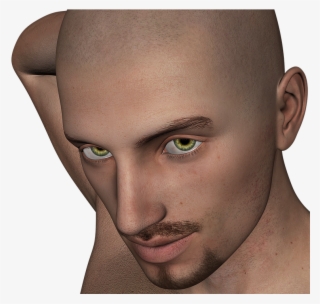 Human Face Png - Botak Head