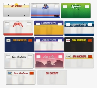 There Are Backgrounds For North Yankton, Liberty City - Gta V License Plate