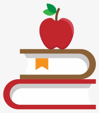 Books With Apple Flat Icon Vector - Mcintosh