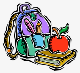 Vector Illustration Of Student Knapsack Or Backpack