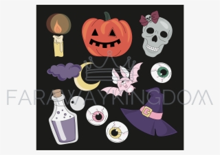 Accessories Halloween Mystic Party Vector Illustration - Illustration