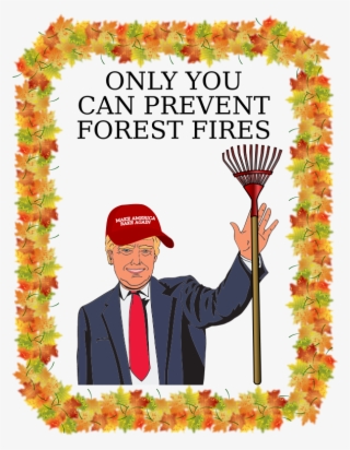 Smokey The Trump - Clip Art Simple Fall Border