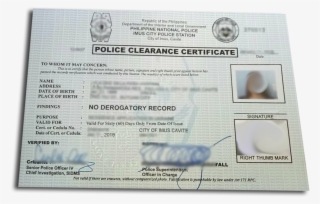If The Police Clearance Certificate Is To Be Used Abroad, - Police Clearance Imus Cavite 2018