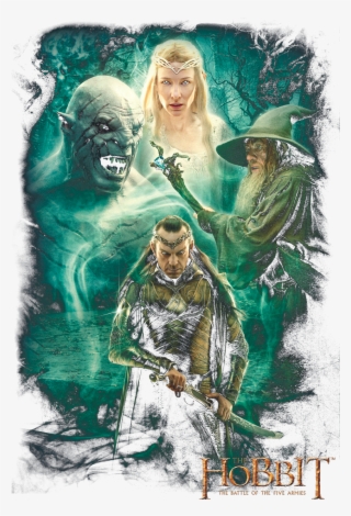 The Hobbit Elronds Crew Men's Ringer T-shirt - Illustration