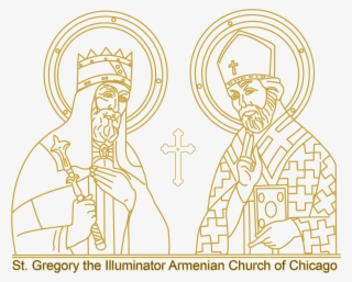 altar servers and choir - illustration