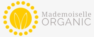 Mademoiselle Organic Logo White - Circle