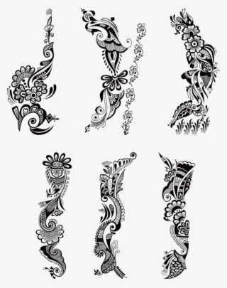 Tattoo Chinese Pattern Henna Mehndi Vintage - Arabic Mehandi Design