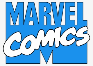 1980s/90s Marvel Comics Logo Blue/white By - White Marvel Comics Logo