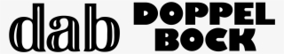 Dab Doppel Bock Logo Png Transparent Svg Vector Freebie - Black-and-white