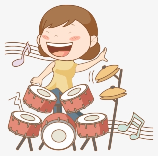 Drums Singer Clip Art - Singing