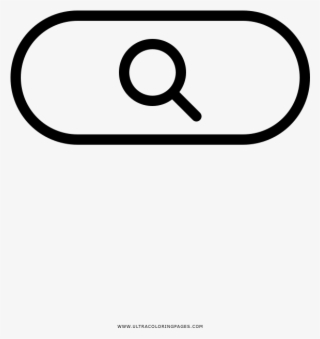 Search Button Coloring Page - Circle
