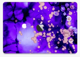 Purple Color Splash Skin Macbook Air - Iphone