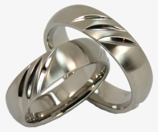 2 Friendship Rings Wedding Rings Couple Rings With - Titanium Ring